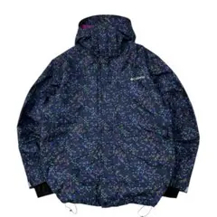 美品 Columbia 本格マウンテンパーカー メンズM ネイビー総柄