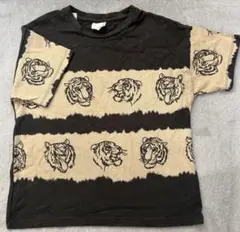 ザラ　タイガー柄Tシャツ　3-4y 104cm ブラック　半袖