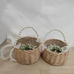 結婚式ブライダルに！ バスケット　2個セット
