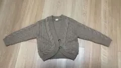 る*ー様 petit main ベージュ カーディガン Lサイズ　120〜130