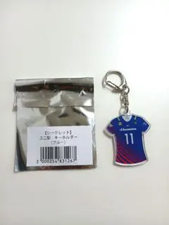 栄絵里香　ユニ型キーホルダー　久光スプリングス　ブルー　バレーボール