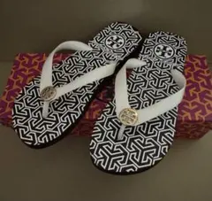TORY BURCH ビーチサンダル ホワイト ブラウンのサムネイル