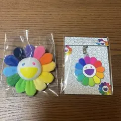 R 村上隆　お花ラバークリアレインボーとホワイトイエロー　新色　セット