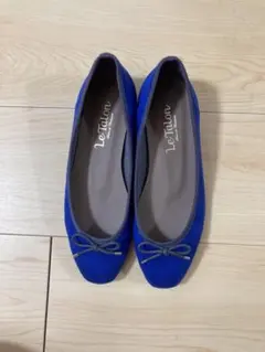 22cm Le Talon ルタロン　青いリボン付きバレエシューズ
