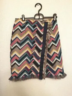 幾何学模様　台形スカート