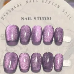 No. 26 ジェルネイルチップ 現品 マグネットネイルチップ キラキラ