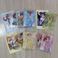 5等分の花嫁 中野一花 中野三玖 中野四葉 中野五月 カード ウエハース