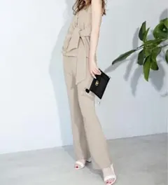 セットアップ　キャミ+スラックス　ベージュ