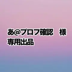あ@プロフ必読　様専用出品