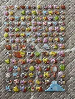 カラフルキャラクターシールセット ぷくぷくシール