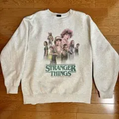 【希少】ストレンジャーシングス スウェット XL 集合 グレー Netflix