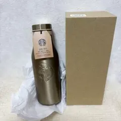 スターバックス　ステンレスロゴボトルゴールド473ml