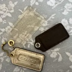 COACH レザー　タグキーホルダー チャーム
