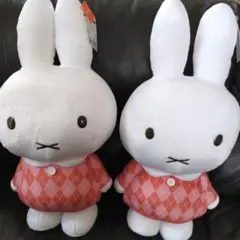 *ミッフィーGRAN+ぬいぐるみ アーガイルver ピンク55cm ２点セットのサムネイル