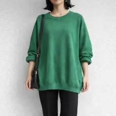 チャオパニック［M］大人ナチュラル◎差し色◎綿100％◎ビッグシルエットニット