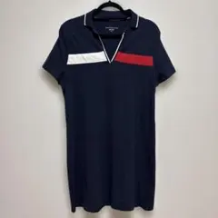 TOMMY HILFIGER ネイビー ポロシャツ L/G ロング丈
