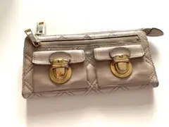 MARC JACOBS マークジェイコブス 長財布 キルティング ベージュ