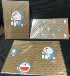 ドラえもん×GUCCI コラボ　 付箋　 メモパッド ノート 3点セット