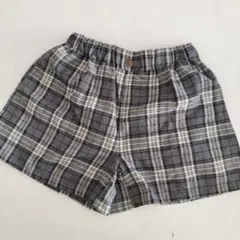 グレー系チェック 半ズボン 140cm