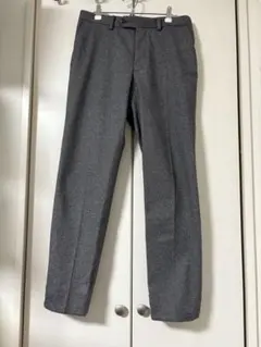 ユナイデットアローズ ヘリンボーン スラックス 厚手 秋冬向け