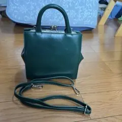 アズールバイマウジー　ダークグリーン　ハンドバッグ