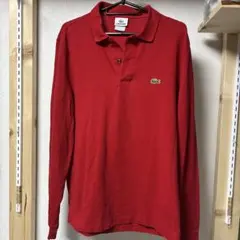 LACOSTE ラコステ 長袖ポロシャツ レッド サイズ4 ユニセックスのサムネイル