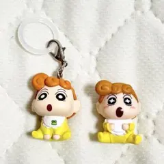 クレヨンしんちゃん　ひまわり　めじるしチャーム、フィギアセット