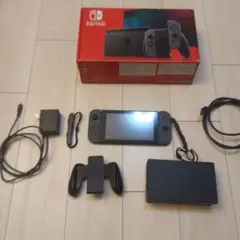 【動作確認済】Nintendo Switch 本体 グレー 付属品完備