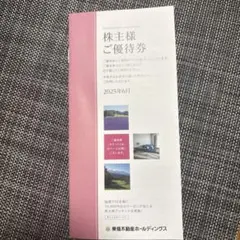 東急不動産株主優待券 宿泊割引券 2025年6月発行