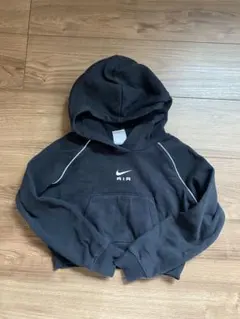 【値下げ！美品】Nike ブラック クロップドパーカー