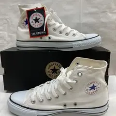 新品★CONVERSE ALL STARホワイトハイカットスニーカー25.5cmのサムネイル