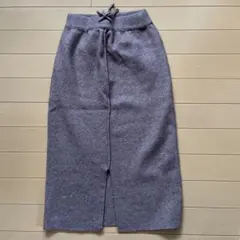 グレー スリット入り タイトスカート 38