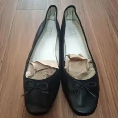 LOWRYS FARM ブラックフラットシューズ L