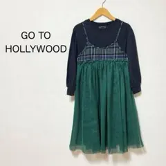 GO TO HOLLYWOOD ワンピース 140 チェック チュール