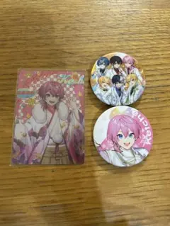 AMPTAK×COLORS けちゃ すとふぇす缶バッジ 等身 デフォ 2個セット