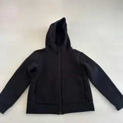 美品❗️130 UNIQLO ブラック パーカー