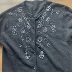 ビーズ刺繍カーディガン　ヴィンテージ