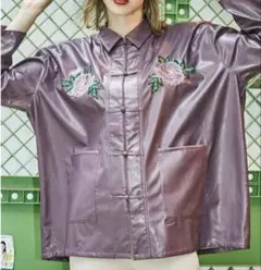 jouetie チャイナフラワーシャツ