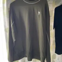 m*］様 U.S. POLO ASSN. グリーン スウェット ステッチ入り