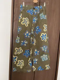 UNIQLO MARNI コラボ 花柄ワイドパンツ カーキ