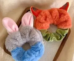 新品 ディズニー ズートピア シュシュ ジュディ ニック ヘアゴム セット