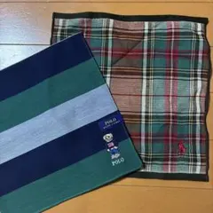 ⭐️最終価格⭐️✨新品✨2枚セット⭐️ラルフローレン❗️ハンカチ　グリーン系