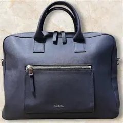 極美品☆Paul Smithポールスミス ビジネスバッグ ブリーフケースネイビー