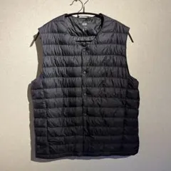 【美品】UNIQLOユニクロ ウルトラライトダウン ベスト 黒ブラック