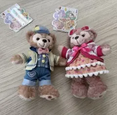 【東京ディズニーシー】ダッフィー＆シェリーメイぬいぐるみバッジセット