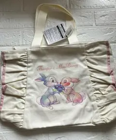新品 ディズニー ミス・バニー サンパー とんすけ バンビ フリル 토트 백