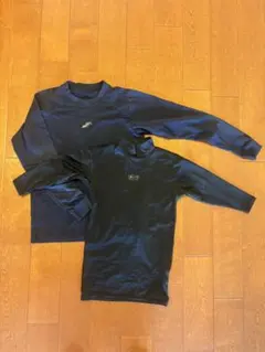 野球長袖アンダーシャツ140㎝ ネイビー2枚セット