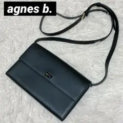 agnes b. トートバッグ A4可 2層 サフィアーノレザー ブラック - メルカリ