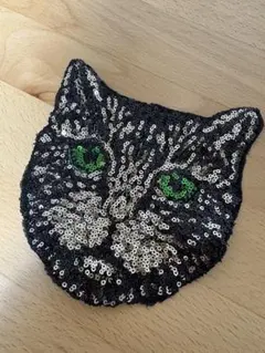 新品: 猫刺繍ワッペン