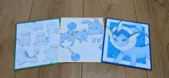 【まとめ売り】水ポケモン ファンアート 色紙